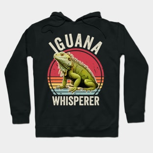 Funny Iguana Whisperer Retro Vintage Hoodie